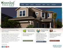 Tablet Screenshot of greenleafvillagehoa.info